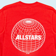 Lade das Bild in den Galerie-Viewer, T-Shirt dick "Vintage Allstars" 80er single stitch, rot, M schmal
