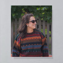 Lade das Bild in den Galerie-Viewer, Kolor Knits Strickpullover Made in Ireland, mehrfarbig, S/M
