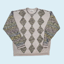 Lade das Bild in den Galerie-Viewer, Carlo Colucci Strickpullover dünn 90er Made in Germany, grau, XL
