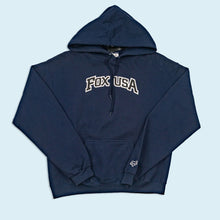 Lade das Bild in den Galerie-Viewer, Fox Hoodie "sutra" 00er, blau, S/M breit
