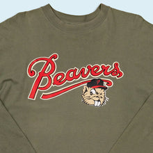 Lade das Bild in den Galerie-Viewer, Hanes Longsleeve "Portland Beavers", grün, XL

