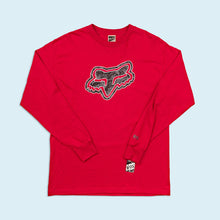 Lade das Bild in den Galerie-Viewer, Fox Longsleeve "serial" deadstock 00er, rot, L
