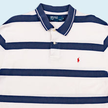 Lade das Bild in den Galerie-Viewer, Polo Ralph Lauren Poloshirt 90er/00er, weiß/blau, XL
