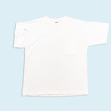 Lade das Bild in den Galerie-Viewer, Extra Elements T-Shirt "Pocket Tee" 90er Made in the USA, weiß, L
