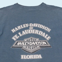 Lade das Bild in den Galerie-Viewer, Harley Davidson T-Shirt dick "FT. Lauderdale Florida" 90er Made in the USA single stitch, blau, XL
