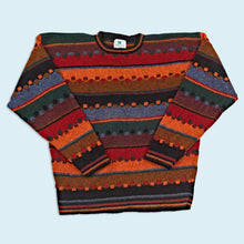 Lade das Bild in den Galerie-Viewer, Kolor Knits Strickpullover Made in Ireland, mehrfarbig, S/M
