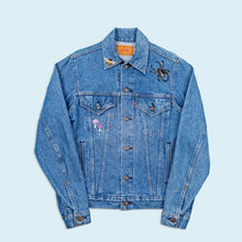 Lade das Bild in den Galerie-Viewer, Levis Jacke "Type III custom" 80er Made in the USA, blau, M/L Damen

