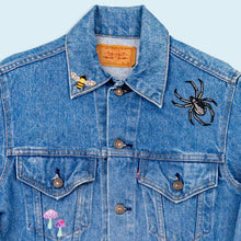 Lade das Bild in den Galerie-Viewer, Levis Jacke "Type III custom" 80er Made in the USA, blau, M/L Damen
