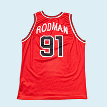 Lade das Bild in den Galerie-Viewer, Champion Trikot "Chicago Bulls Dennis Rodman" 90er, rot, L
