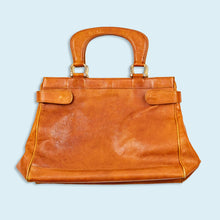 Lade das Bild in den Galerie-Viewer, Handtasche "echtes Leder" 70er/80er Made in Italy, braun
