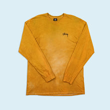Lade das Bild in den Galerie-Viewer, Stüssy Longsleeve "Logo" Made in Mexico, braun/batik, XL/XXL schmal
