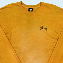 Lade das Bild in den Galerie-Viewer, Stüssy Longsleeve "Logo" Made in Mexico, braun/batik, XL/XXL schmal
