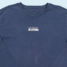 Lade das Bild in den Galerie-Viewer, Longsleeve "Vintage Allstars", blau, XL
