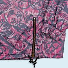 Lade das Bild in den Galerie-Viewer, Cerrosolo Quarter Zip Jacke/ Weste dünn "crazy Pattern" 90er, lila/grau, XL
