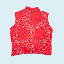 Lade das Bild in den Galerie-Viewer, Tresjolie Bluse "Paisley" 90er, rot, M Damen
