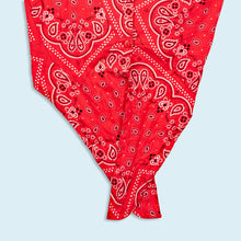 Lade das Bild in den Galerie-Viewer, Tresjolie Bluse "Paisley" 90er, rot, M Damen

