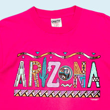 Lade das Bild in den Galerie-Viewer, Oneita Power-T T-Shirt "Arizona" 1990 single stitch Made in the USA, pink, M
