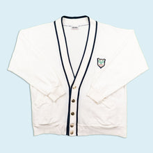 Lade das Bild in den Galerie-Viewer, Hugo Boss Sport Cardigan "Grand Slam" 80er, weiß, XL
