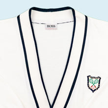 Lade das Bild in den Galerie-Viewer, Hugo Boss Sport Cardigan "Grand Slam" 80er, weiß, XL
