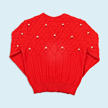 Lade das Bild in den Galerie-Viewer, Sigi Scheiber Strickjacke "trachten" 80er Made in Tyrol, rot, XS/S
