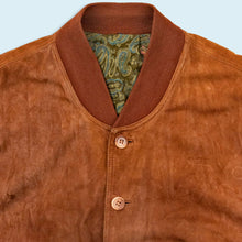 Lade das Bild in den Galerie-Viewer, New Fast Bomberjacke "echtes Leder" 90er, braun, M/L
