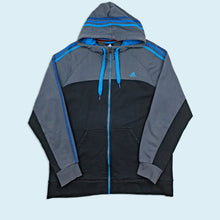 Lade das Bild in den Galerie-Viewer, Adidas Zip Hoodie 2012, schwarz/grau, L/XL
