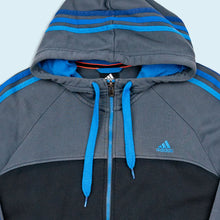 Lade das Bild in den Galerie-Viewer, Adidas Zip Hoodie 2012, schwarz/grau, L/XL

