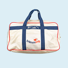 Lade das Bild in den Galerie-Viewer, Puma Sporttasche "Trimm Dich/ trimming 130" 70er/80er, weiß/grau
