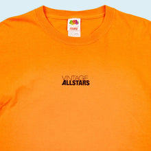 Lade das Bild in den Galerie-Viewer, Fruit of the Loom heavy cotton T-Shirt "Vintage Allstars" 00er Made in El Salvador, orange, L
