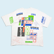 Lade das Bild in den Galerie-Viewer, Levis T-Shirt 90er single stitch Made in the USA, grau, M/L breit
