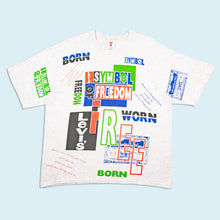 Lade das Bild in den Galerie-Viewer, Levis T-Shirt 90er single stitch Made in the USA, grau, M/L breit
