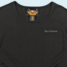 Lade das Bild in den Galerie-Viewer, Harley Davidson Longsleeve "embroidered" 90er/00er Made in the USA, schwarz, M Damen

