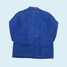 Lade das Bild in den Galerie-Viewer, Arbeitsjacke "herringbone" 70er/80er, blau, L
