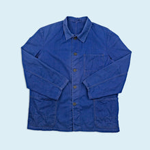 Lade das Bild in den Galerie-Viewer, Arbeitsjacke "herringbone" 70er/80er, blau, L
