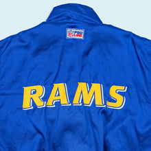 Lade das Bild in den Galerie-Viewer, Logo Athletic Trainingsjacke "Los Angeles Rams Pro Line" 90er, blau, L/XL
