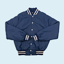 Lade das Bild in den Galerie-Viewer, Eagle Athletic Satin Bomberjacke "Buick Great Falls" 80er Made in the USA, blau, M
