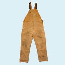 Lade das Bild in den Galerie-Viewer, Carhartt Latzhose "double knee carpenter" Made in Nicaragua, braun, 38/30
