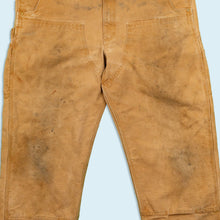 Lade das Bild in den Galerie-Viewer, Carhartt Latzhose "double knee carpenter" Made in Nicaragua, braun, 38/30
