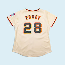 Lade das Bild in den Galerie-Viewer, Majestic Trikot "San Francisco Giants  Buster Posey" World Series 2012 Made in the USA, beige, M Damen
