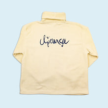 Lade das Bild in den Galerie-Viewer, Chiemsee Rollkragen Sweatshirt/Jacke dick 90er, weiß/beige, L/XL
