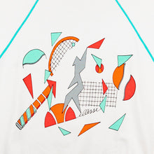 Lade das Bild in den Galerie-Viewer, Ellesse Sweatshirt "Tennis" 80er/90er Made in Portugal, weiß, M/L Damen kurze Ärmel
