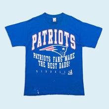 Lade das Bild in den Galerie-Viewer, Riddell T-Shirt - New England Patriots - 1997 Made in the USA single stitch, blau, L
