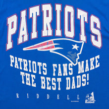 Lade das Bild in den Galerie-Viewer, Riddell T-Shirt - New England Patriots - 1997 Made in the USA single stitch, blau, L
