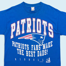 Lade das Bild in den Galerie-Viewer, Riddell T-Shirt - New England Patriots - 1997 Made in the USA single stitch, blau, L
