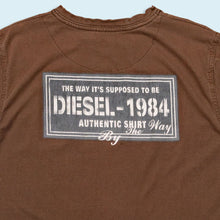 Lade das Bild in den Galerie-Viewer, Diesel T-Shirt - Logo 1984 - 00er, braun, M
