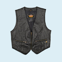 Lade das Bild in den Galerie-Viewer, Harley Davidson Weste - echtes Leder - 00er, schwarz, M/L Damen

