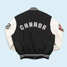 Lade das Bild in den Galerie-Viewer, Roots Jacke - Canada - 00er Made in Canada, schwarz/weiß, XL
