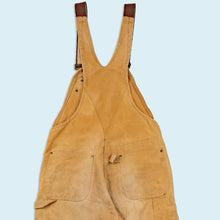 Lade das Bild in den Galerie-Viewer, Carhartt Latzhose - double knee carpenter gefüttert - 90er Made in the USA, braun, 34/28
