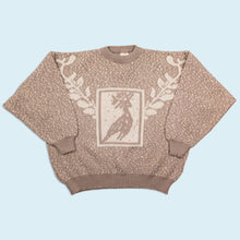 Lade das Bild in den Galerie-Viewer, Best Active Wear Strickpullover 80er/90er, grau/beige, M breit
