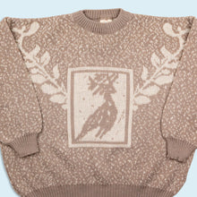 Lade das Bild in den Galerie-Viewer, Best Active Wear Strickpullover 80er/90er, grau/beige, M breit

